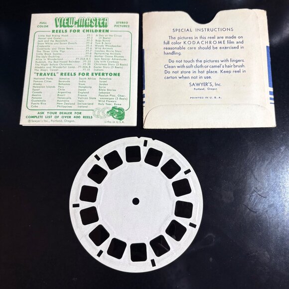 Alice In Wonderland View-Master Reel FT-20C Kodachrome 1952 Sawyers Portland OR - Picture 3 of 3
